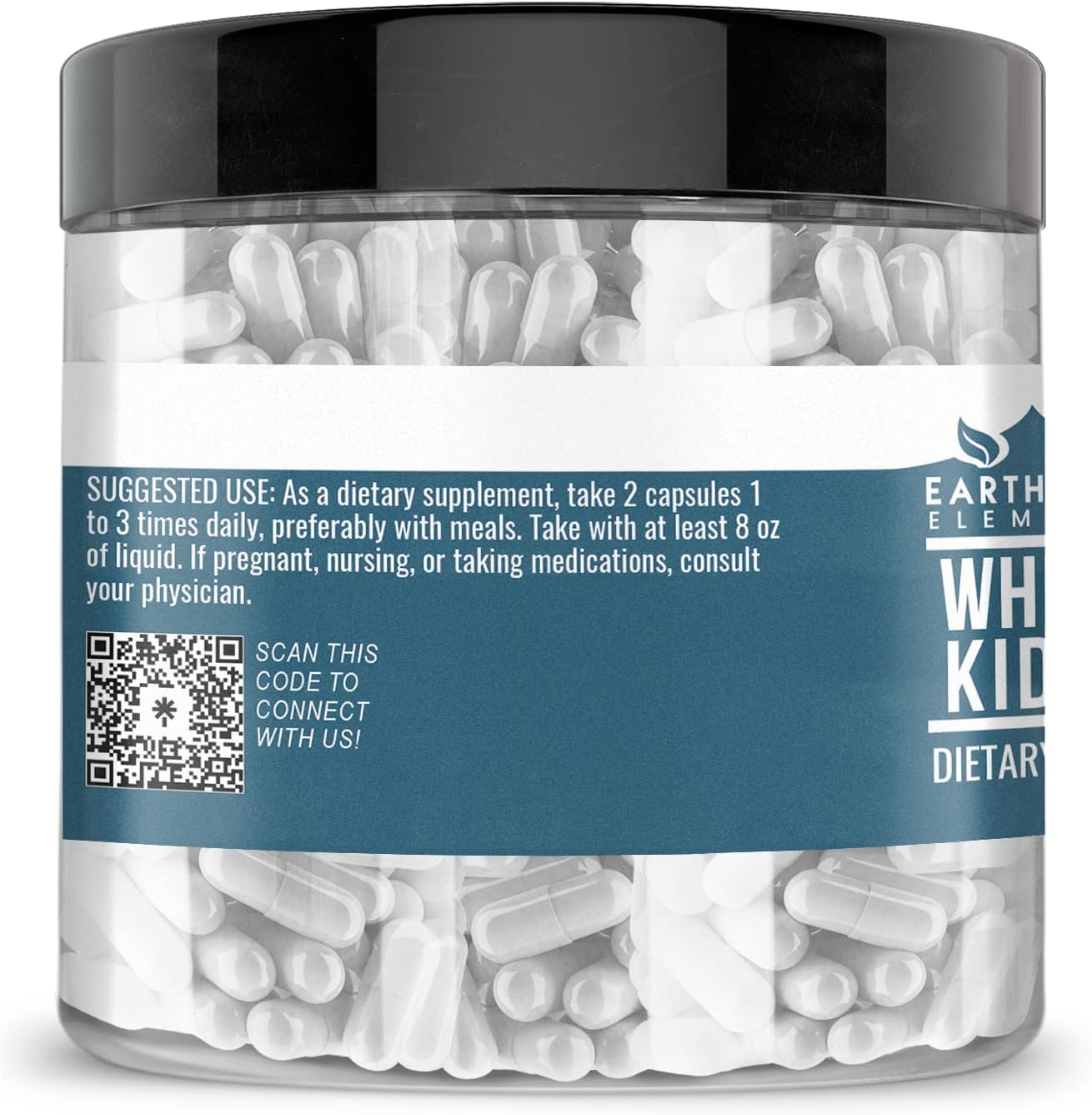 Earthborn Elements White Kidney Bean Extract 200 Capsules, Pure & Undiluted, No Additives