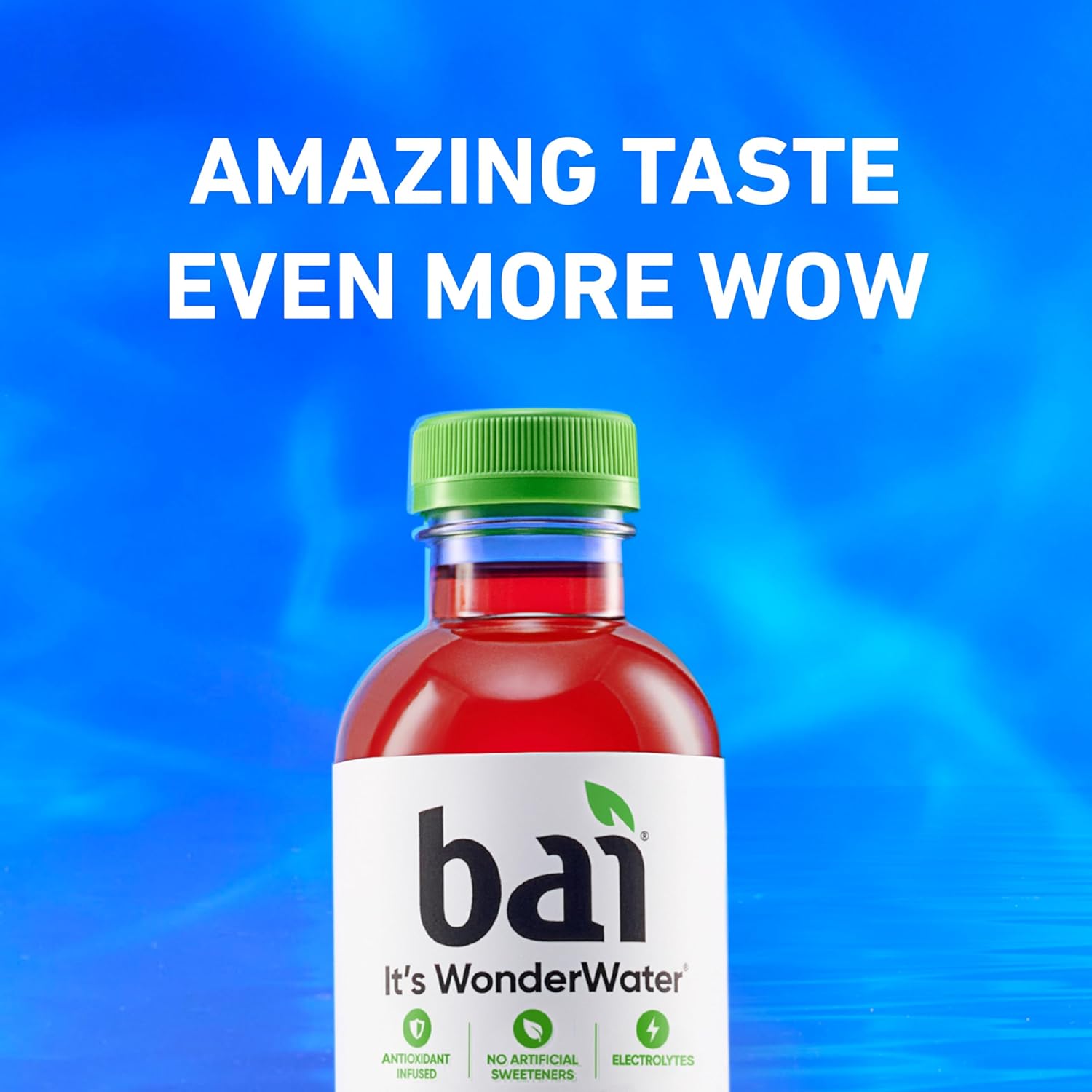 Bai Antioxidant Infused Water Beverage, Zambia Bing Cherry, with Vitamin C and No Artificial Sweeteners, 18 Fluid Ounce Bottle, 12 Pack