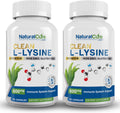 Clean L-Lysine 600mg, 120 Capsules | Vegan, Non-GMO, & Gluten Free