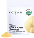 KOYAH - Organic USA Lion's Mane Mushroom Powder - 80 Servings - 100% Fruiting Body, Freeze-Dried, 3rd Party Tested for Beta-Glucans, Non-GMO, Vegan. Brain & Nerve Support. Immune Support.