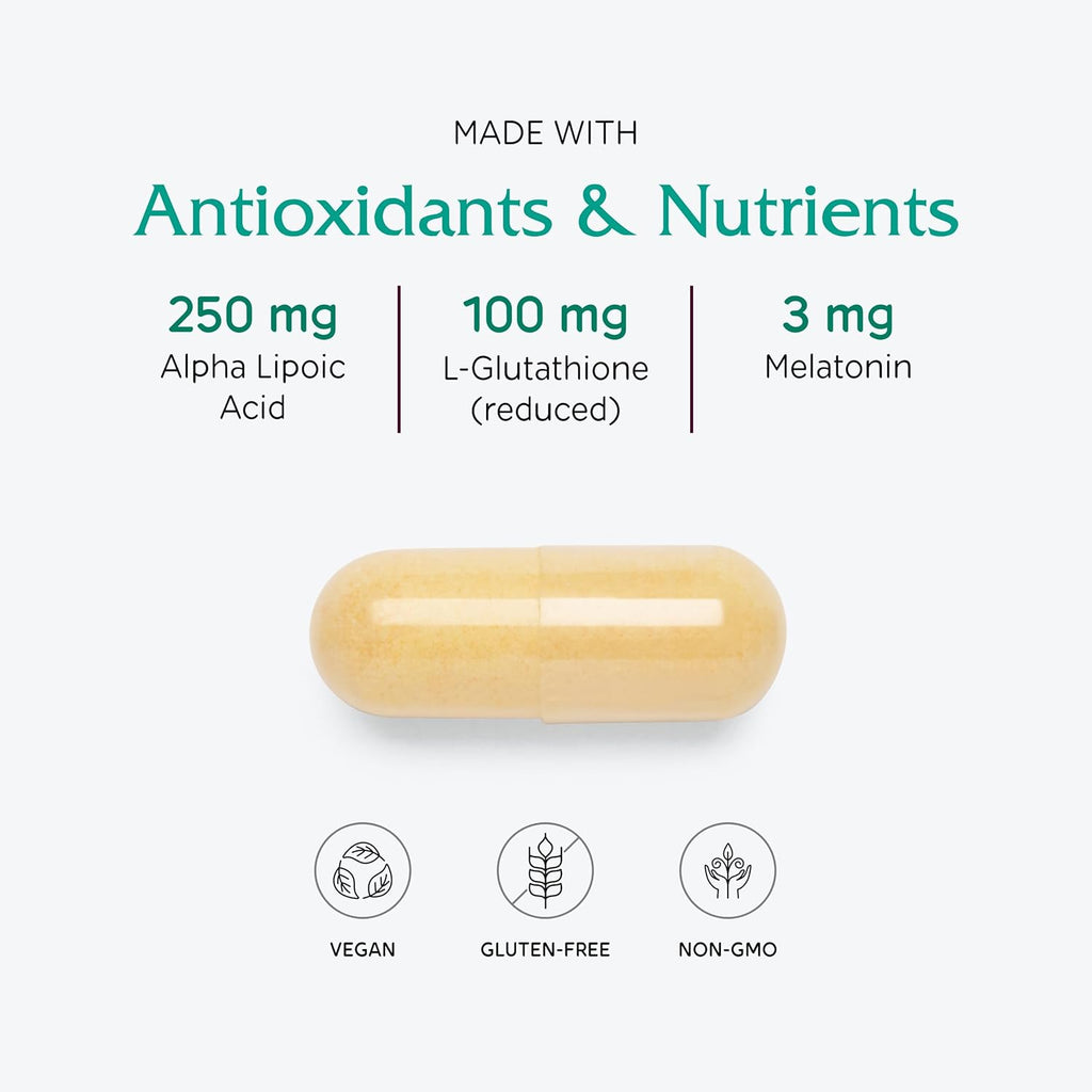 Vitanica Ovum P.M. - Egg Quality Support with Vitamin D3, Alpha Lipoic Acid & Melatonin - Works Best with Ovum A.M. - Herbal Dietary Supplement for Women's Health - Lady - 30 Vegan Caps