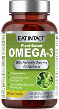 Vegan Omega 3 from Algae Oil – Plant-Based, Unconcentrated EPA & DHA with Naturally Occurring Polar Lipids – Fish & Krill Oil Alternative – Carrageenan-Free, Non-GMO, 30 Vegan Capsules