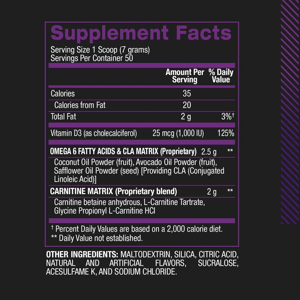 BPI Sports CLA+Carnitine – CLA L Carnitine & Linoleic Acid – L Carnitine Supplement for Weight Loss, Metabolism & Lean Muscle – Caffeine Free – Grape – 50 Servings – 12.34 oz