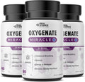 Real Science Oxygenate Miracle (Pack of 3) – Lung Support Supplement to Help Relieve Wheezing, Shortness of Breath, Rapid Heart Rate & Fatigue – for Clear Lungs & Breath Support, 60 Caps Each