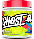 GHOST BCAA Powder Amino Acids Supplement, Blue Raspberry - 30 Servings - Sugar-Free Intra, Post & Pre Workout Amino Powder & Recovery Drink, 7G BCAA