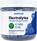 Nutricost Electrolytes Complex, Blue Raspberry Flavored, 40 Stickpacks - Advanced Hydration Complex