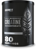 Micronized Creatine Monohydrate Powder, Muscle Recovery, Caffeine Free, Creatine Pre Workout, Vegan, Post Workout, Gluten Free, Sugar Free | 80 Servings (5 Grams Each) | 0.8lb