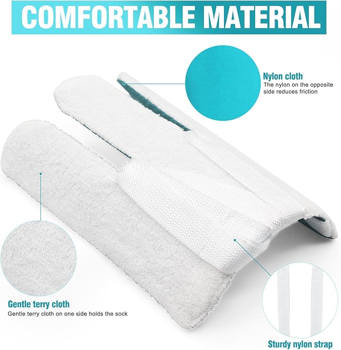Sock Aid, Sock Helpers to Put on Your Socks for Seniors, Disabled, Pregnancy, Assist Device for Elderly, Tool Aide Puller Easy on and Off with No Bending(Blue 2 PACK)