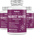 NuBest White - Glutathione 400mg & Milk Thistle Extract - Skin Brightening Supplement - Supports Beautiful and Radiant Skin - Antioxidant & Detoxification - Pack 3