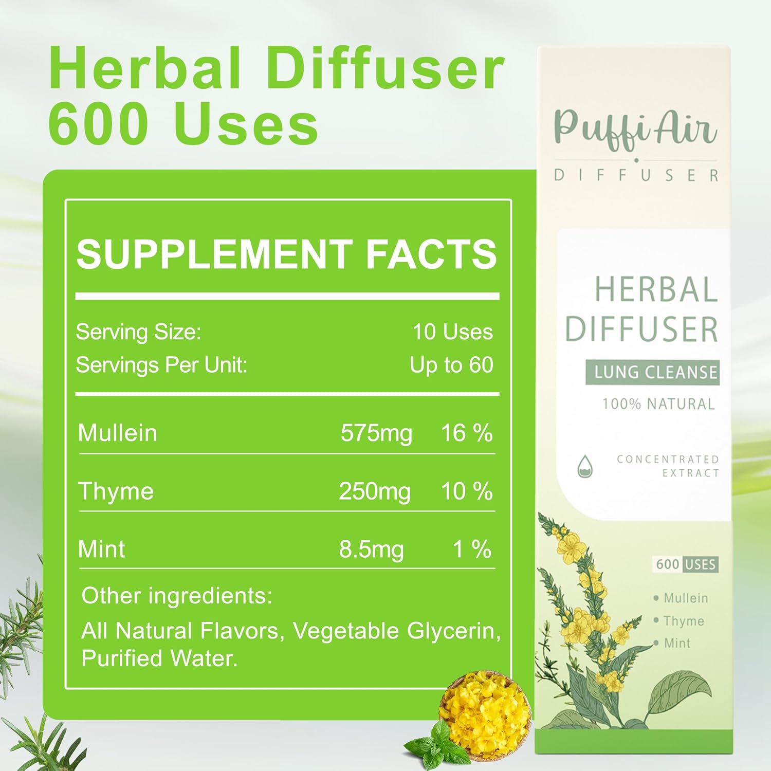 Herbal Diffuser Bundles (2 Sticks (Green & Oranage))