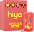Hiya Iron+ Supplements for Kids - High Absorption Kids Iron Supplement - Delicious Strawberry Flavor & Easy on Children's Stomach - No Added Sugar & Third Party Tested