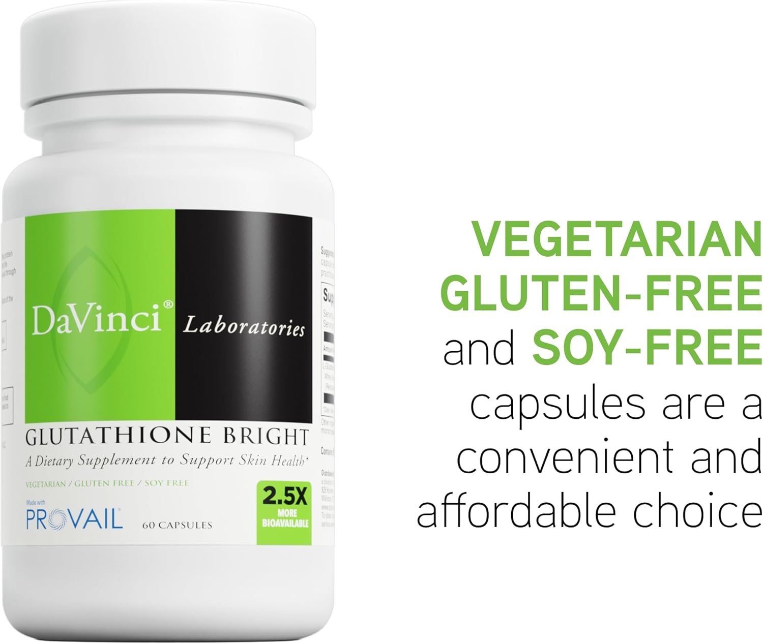 DAVINCI Labs - Glutathione Bright - 60 Capsules