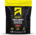 Ascent 100% Whey Protein Powder - Post Workout Whey Protein Isolate, Zero Artificial Flavors & Sweeteners, Gluten Free, 5.5g BCAA, 2.6g Leucine, Essential Amino Acids, Strawberry 1.7 lb