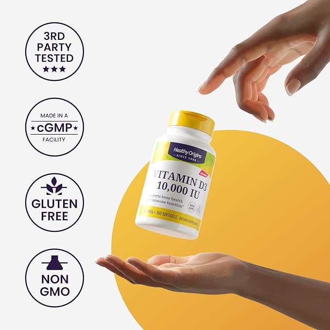 Healthy Origins Vitamin E, 1,000 IU (Natural) Mixed Tocopherols - Vitamin E Supplement - Gluten-Free & Non-GMO Skin, Hair & Nails Vitamin - 120 Softgels