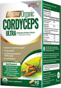 LABO Nutrition Bioactive Organic Cordyceps Ultra – 8 Mushroom Extract Supplement, Cordyceps, Reishi, Turkey Tail, Maitake, Agaricus blazei, Shiitake, for Immunity, Energy, Stamina, No Fillers
