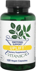 Vitanica Uplift, Mood and Emotional Support, Vegan/Vegetarian, 120 Capsules