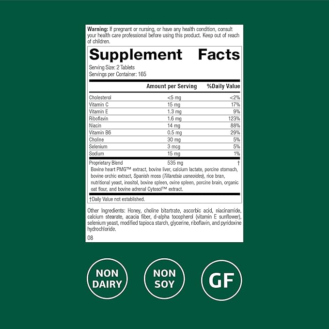 Standard Process Cardio-Plus GF - Supports Heart Health & Circulation - Cardiovascular Support with Vitamins B6, C & E - Includes Niacin & Selenium - Gluten-Free, Non-Dairy & Non-Soy - 330 Tablets