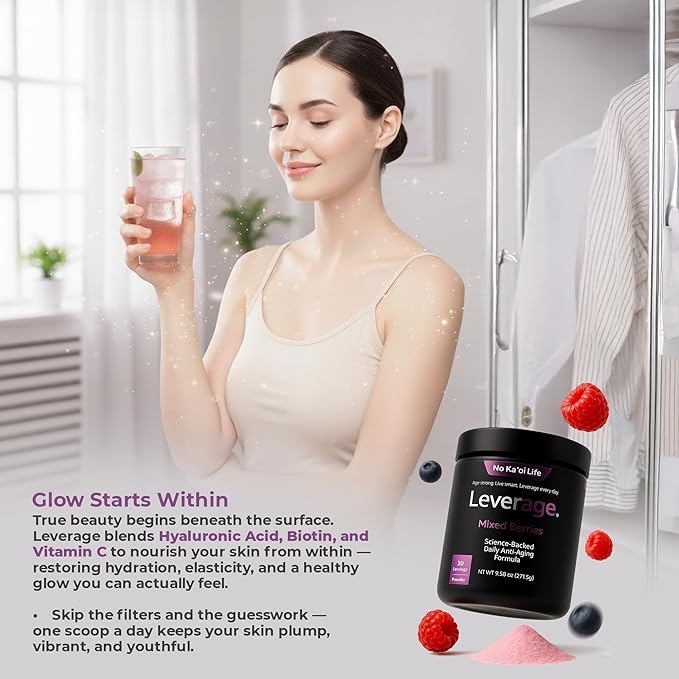 Mixed Berries Daily Wellness Supplement Powder – Science-Backed Formula with NMN, Vitamins, and Minerals to Support Energy, Cognitive Function, and Joint Health – 30 Servings, 9.58 oz