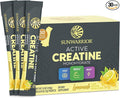 SUNWARRIOR Lemonade Active Creatine Stick Pack 30ct, 0.24 OZ