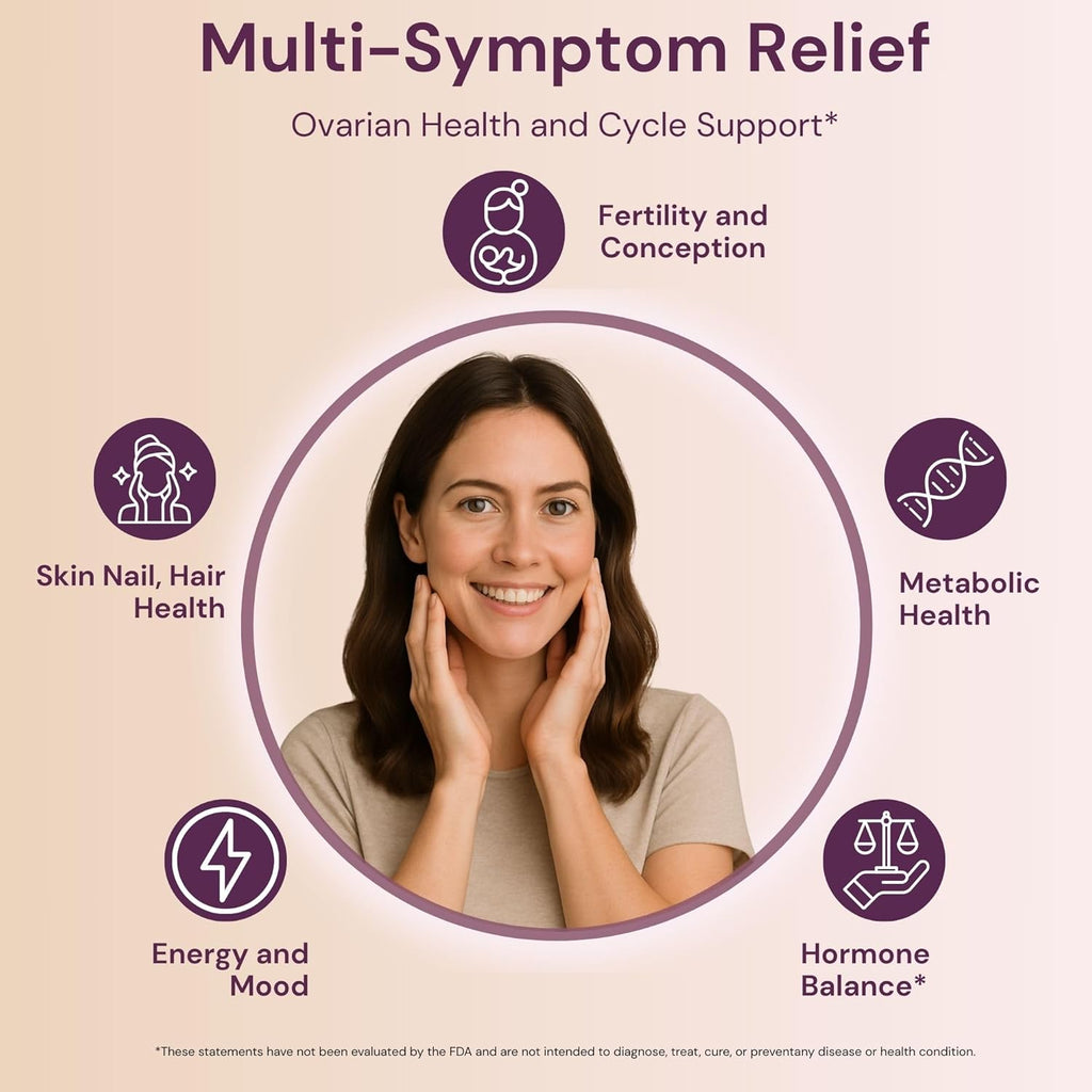 QSTA Myo-Inositol & D-Chiro Inositol Supplement for Women 2050mg (40:1 Ratio) – 9-in-1 Hormonal & Metabolic Support with Folate, Vitamin B6, B12, D3, Zinc & Chromium