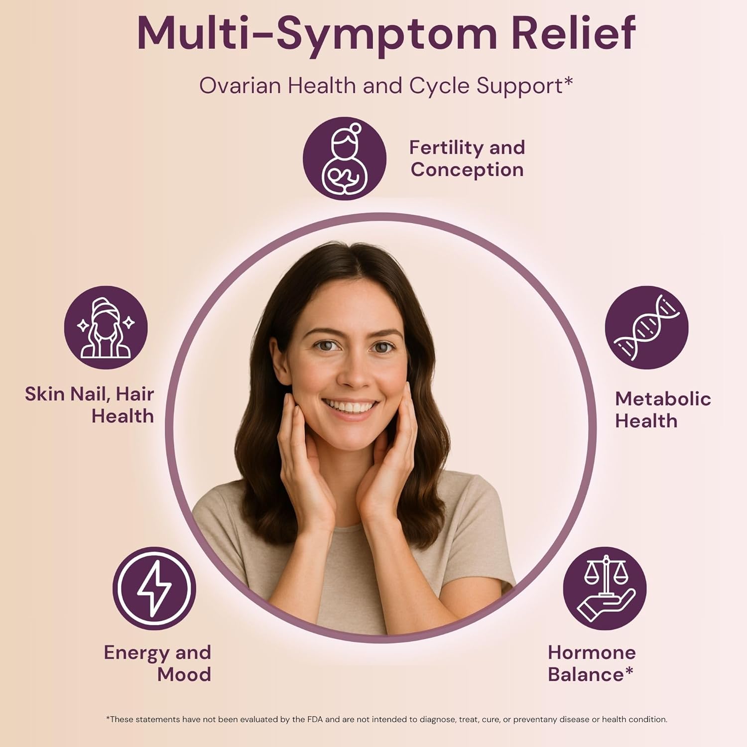 QSTA Myo-Inositol & D-Chiro Inositol Supplement for Women 2050mg (40:1 Ratio) – 9-in-1 Hormonal & Metabolic Support with Folate, Vitamin B6, B12, D3, Zinc & Chromium