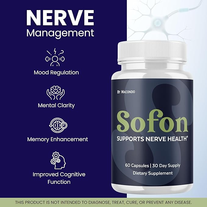(2 Pack) Nerve Supplement Capsules - Health Formula Advanced Premium Brain & Memory Focus Pills All Natural Daily Vitamins Support for Overall Health & Wellness, 120 Capsules for 2 Months