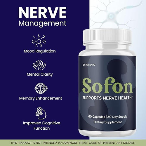 (2 Pack) Nerve Supplement Capsules - Health Formula Advanced Premium Brain & Memory Focus Pills All Natural Daily Vitamins Support for Overall Health & Wellness, 120 Capsules for 2 Months