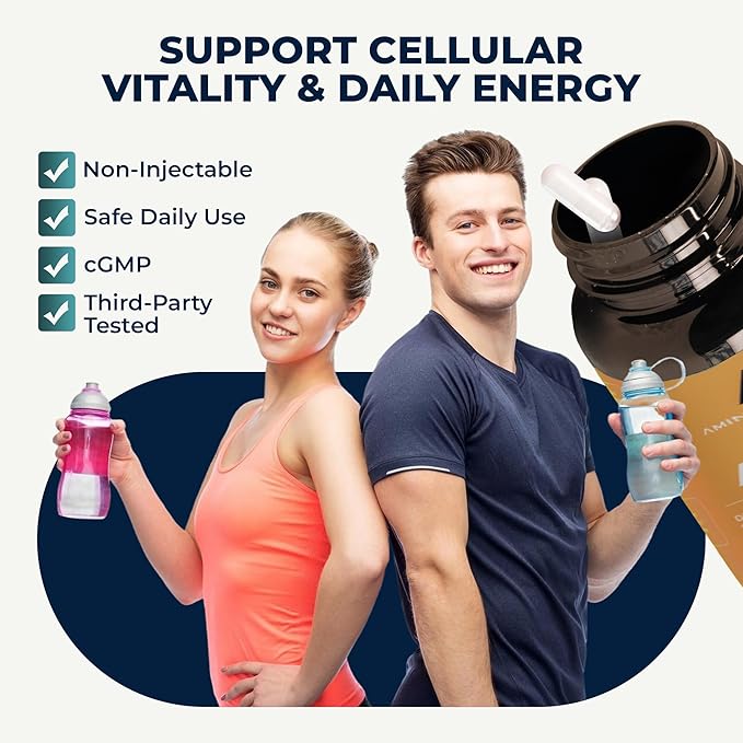 Amino Innovations Ageless Cellular Vitality Capsules - NAD+ Support for Energy, Wellness, and Daily Vitality - Non-Stimulant Formula - 30 Capsules
