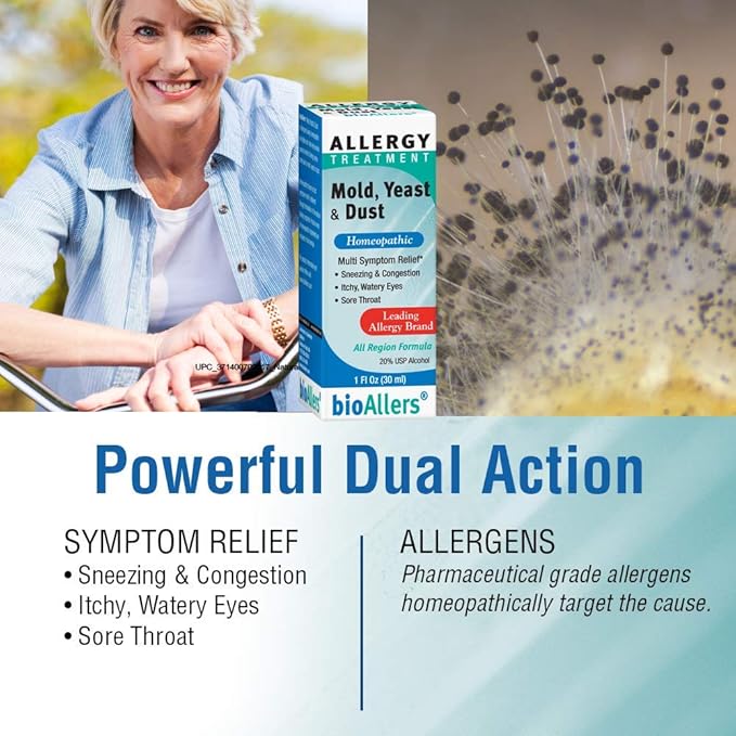 NaturalCare by bioAllers Allergy Treatment Homeopathic Formula May Help Relieve Sneezing, Congestion, Itching, Rashes & Watery Eyes 1 Fl Oz (371400702017)