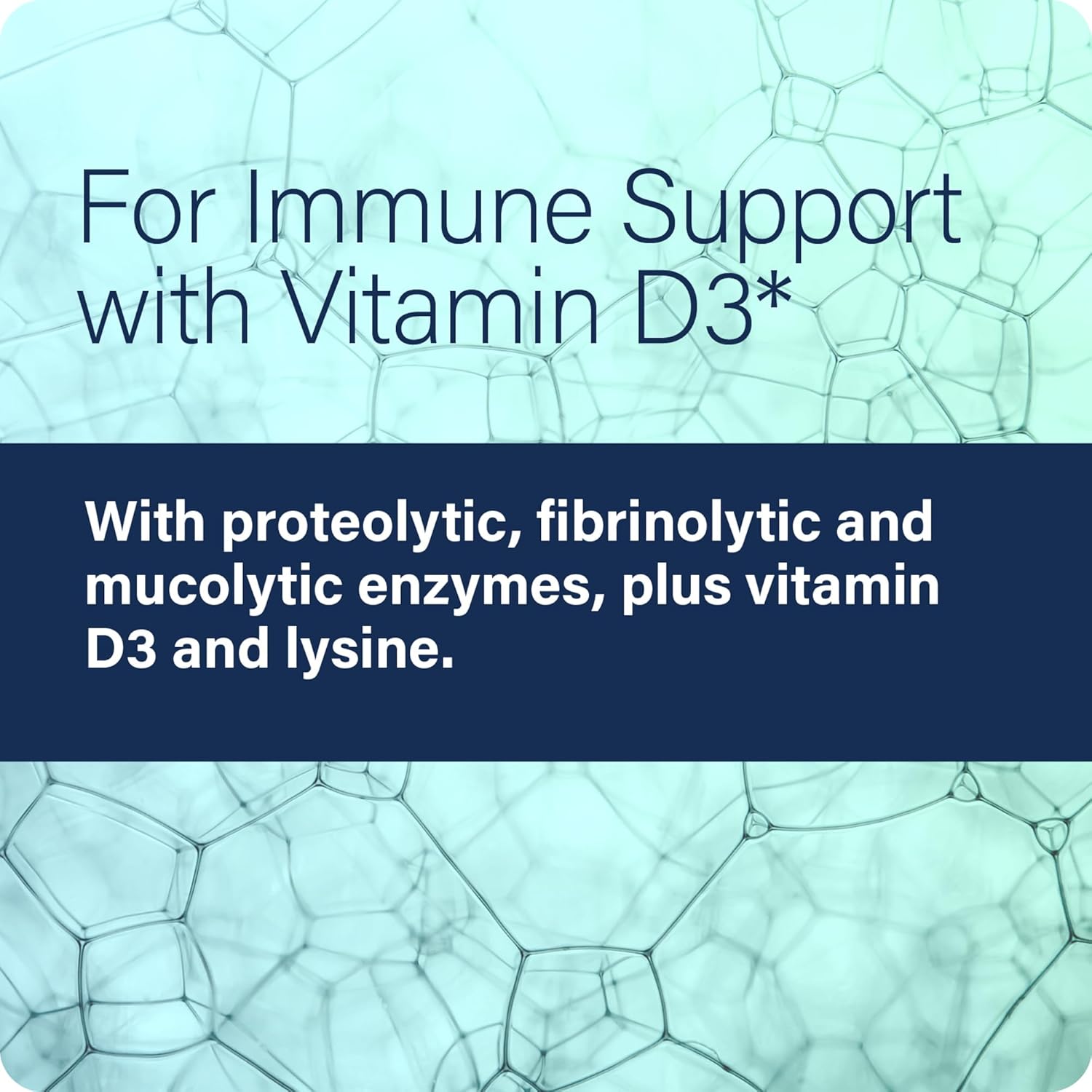 Enzyme Defense Pro, 60 Capsules–Immunity Support Supplement – Formulated with Vitamin D3, L-Lysine, Calcium, and Protease–Enzyme Digestion Support –Immune System