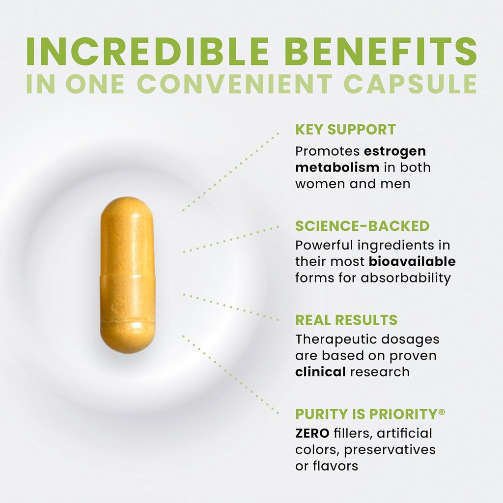 Pure Therapro Rx DIM 3+ | 60 Vegan Caps - 2 Month Supply | DIM, Curcumin & BioPerine, Supports Healthy Estrogen Metabolism in Men & Women, Antioxidant & Detoxification Support, Pharmaceutical Grade