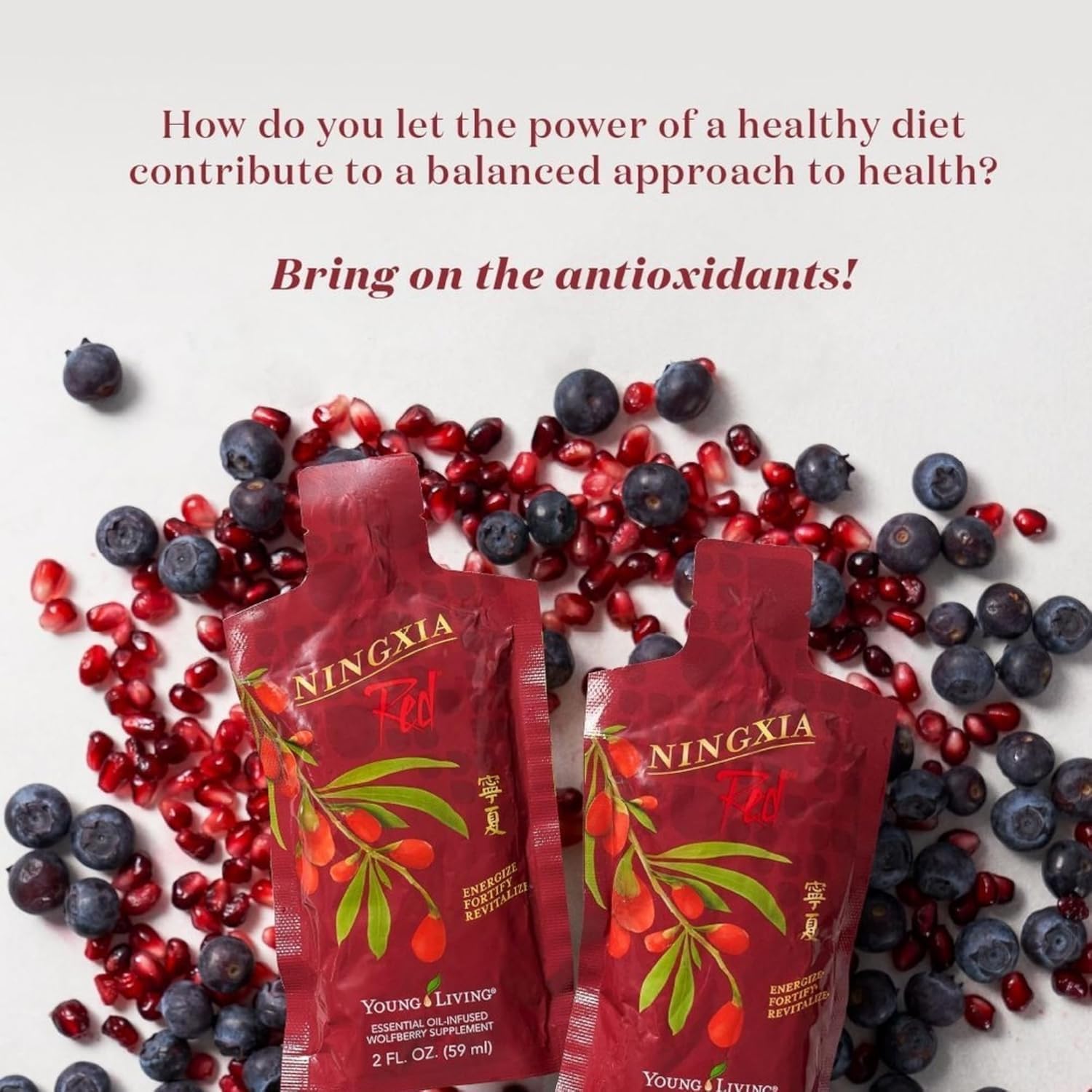 Young Living Ningxia Red Supplement - Fortify & Revitalize - 30 Pack, 2 fl oz Each