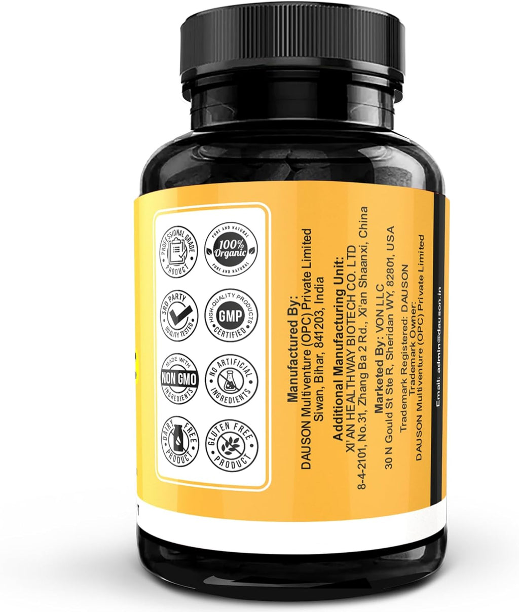 Ginger Turmeric Supplements – Boosted with Piperine, Vitamin D3, Vitamin C, Zinc & Orange | Joint, Gut & Skin Health Support | 60 Capsules | Ayurvedic