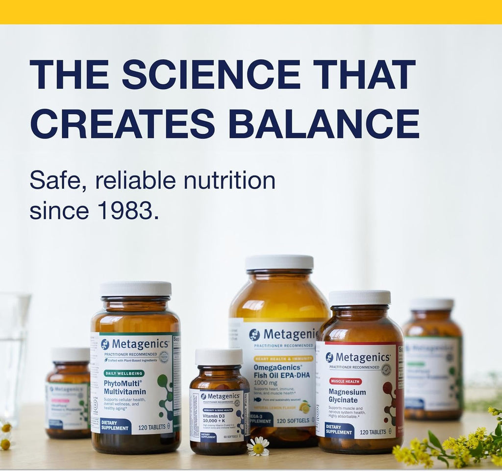 Metagenics OmegaGenics EPA-DHA 500 - High Potency Fish Oil Supplement for Cardiovascular Health* - Sustainably Sourced & Purity Tested - Non-GMO & Gluten-Free - 240 Softgels