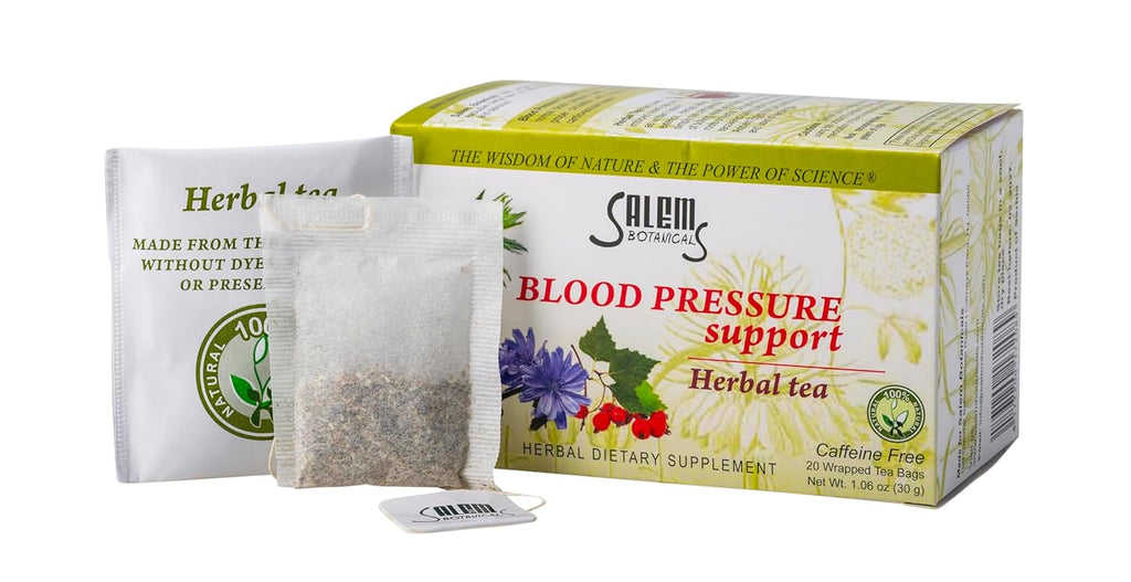 Blood Pressure Support Tea - Natural Heart Health Aid | Promotes Normal Blood Pressure, Healthy Circulation & Cardiovascular Wellness - 20 Tea Bags