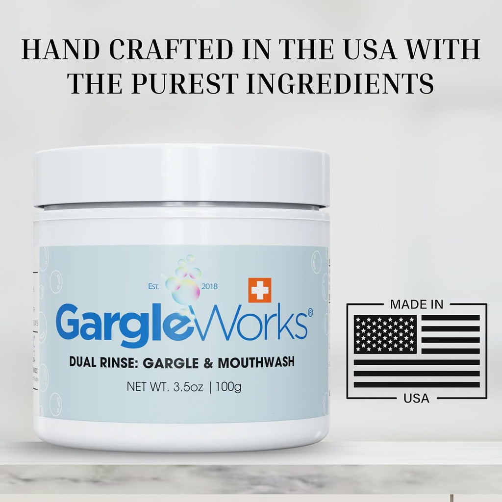 Natural Dual Mouthwash and Throat Gargle for Fresh Breath and Oral Hygiene & Immunity, with Zeolite, Humic & Fulvic Minerals, Clove, and Ocean Trace Minerals.