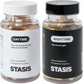 Stasis Day & Night Set - Energy and Focus Supplement - Calm and Sleep Capsules to Pair with Stimulant - Promote Natural Energy Without Jitters - Magnesium for Sleep - 25 Servings