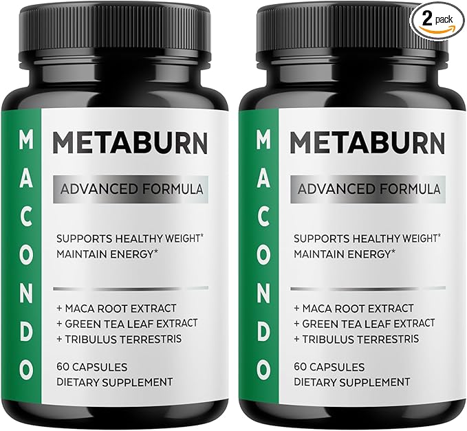(2 Pack) Metaburn - Official Metaburn Supplement Capsules Advanced Formula Support, Metaburn Daily Health Premium Formula Pills All Natural for Overall Health & Wellness, 120 Capsules for 2 Months