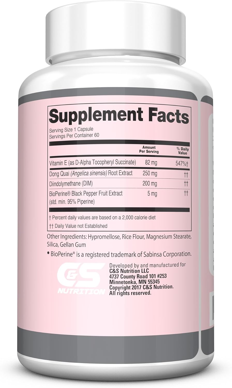 Re+Gen Nutrition Women's Hormone Balance Support, Supplement with Vitamin E, Dong Quai, and DIM 200mg with BioPerine, PMS, Hot Flashes, Mood Swings, Night Sweats Support, 60 Capsules, 2 Month Supply