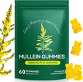 Mullein Gummies for Lung Cleanse 60 Count - 2000 mg Mullein Leaf Extract Gummies with Chlorophyll - Natural Herbal Supplement for Lung Cleanse, Respiratory Support, Boosts Immunity, Digestive Wellness