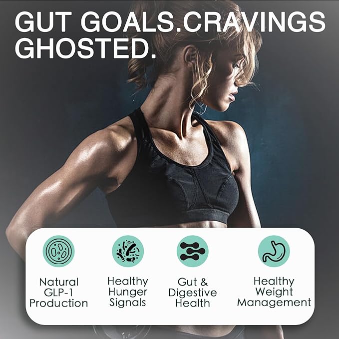 GLP-1 Supplement for Healthy Weight Goals & Hunger Balance for Men and Women with Akkermansia, Berberine, Inulin, Resveratrol, Hops... -Supports Digestion,Gut Health（90 Count）