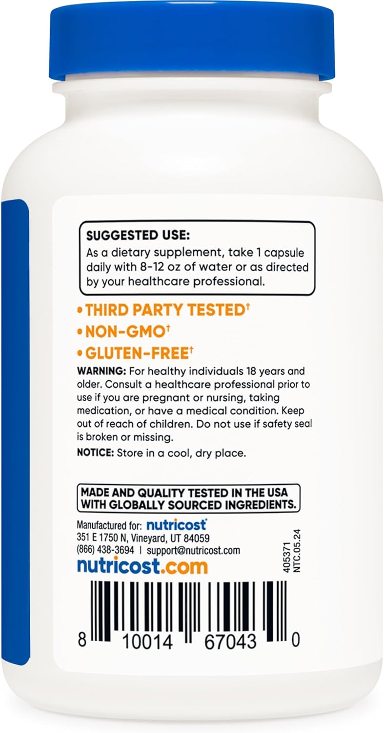 Nutricost Baikal Skullcap 500mg, 120 Vegetarian Capsules - Non-GMO, Gluten Free