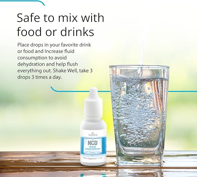 Natural Cellular Defense (NCD) Liquid Supplement, Advanced Mineral & Botanical Formula, Daily Immune & Cellular Wellness, Easy Absorption Drops, pH Balance, Cleansing (Four .5 oz Bottles, 360 serv.)