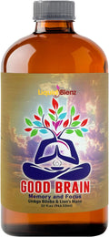 Good Brain Tonic | Herbal Supplement for Memory & Focus | Natural Cognitive Support | 32 fl oz