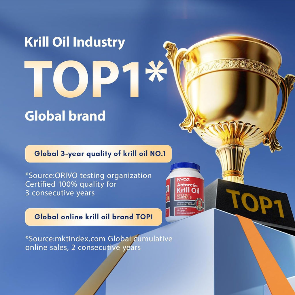 Krill Oil Omega 3 Supplement 1000mg 90 Softgels EPA & DHA, Pure Antarctic Krill Oil with Astaxanthin and 56% Phospholipids Laboratory Tested