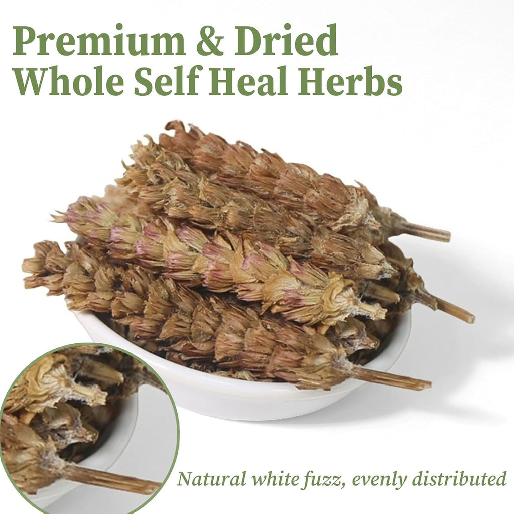 FullChea - Whole Self Heal Herb, 3oz/85g - Prunella Vulgaris Loose Leaf Herbal Tea - Natural Dried Xia Ku Cao- No Additives, Non-GMO, Caffeine-free - Supports Liver & Eye Health