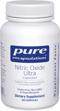 Pure Encapsulations Nitric Oxide Ultra (Capsules) - Supplement Supports Nitric Oxide Production, Healthy Blood Flow & Vascular Health - with L-Citrulline & CranLoad Cranberry Extract - 60 Capsules