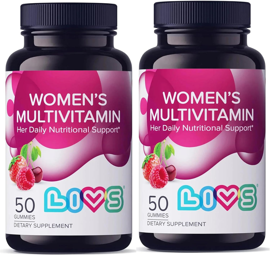 Women's Multivitamins Gummy Vitamin - Multivitamin for Women, Gummy Vitamins, All-Natural, Gluten-Free, Non-GMO, Womens Vitamins Gummies - Strawberry, Cherry, & Raspberry Flavored, 100 Count