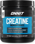 ONNIT Creatine Monohydrate Powder – Unflavored, 90-Serving Value Size – Supports Strength, Lean Muscle, and Brain Energy† – Keto Friendly, No Fillers, 90 Servings, 5.29 oz