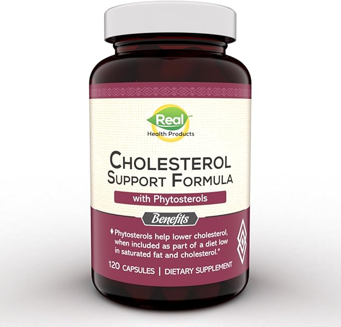 Advanced Cholesterol Health Complex with Plant Sterols. Cholesterol & Lipid Support Supplement for Healthy Heart & Cholesterol Levels for Men & Women. 120 Capsules
